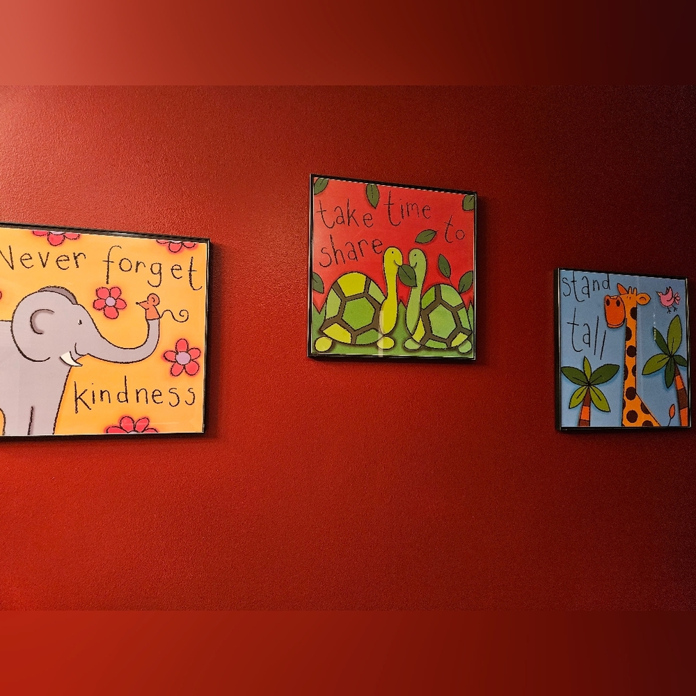 3. 12×12 framed wall hangings